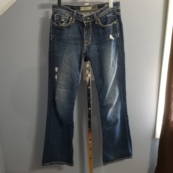 BKE Denim by Buckle Fulton Bootcut Distress Jeans